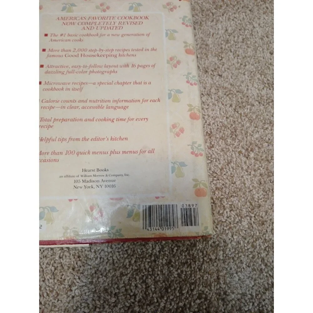 The New Good‎ Housekeeping Cookbook 1986 HC DJ, Red Cover, First Edition USA Vtg